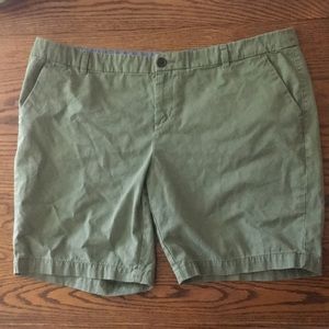 Merona size 18 casual green shorts